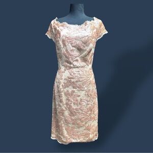 JS Collection Off The Shoulder Sequined Sheath Dress Size 14
